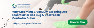 Read more about the article Why Steaming & Vacuum Cleaning Are Essential for Bed Bug & Cockroach Control in Dubai